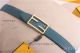 AAA Fake Fendi Blue And Black Leather Belt - Skeleton Buckle In All Gold (2)_th.jpg